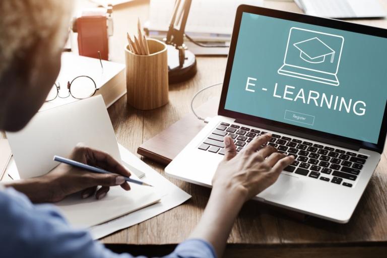 person working on laptop - eLearning