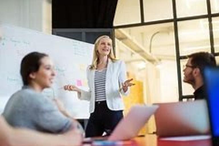 professionals receiving face to face training